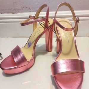 Jessica Simpson Pink Metallic shoes